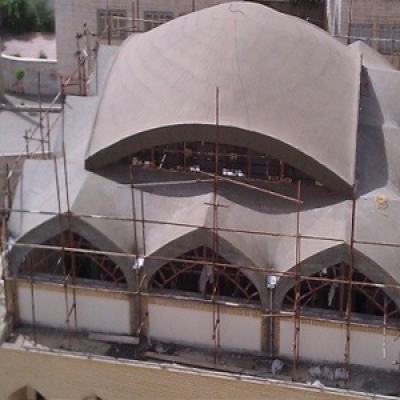 پروژه گنبد مسجد سردار شهيد حاج خدا کرم
